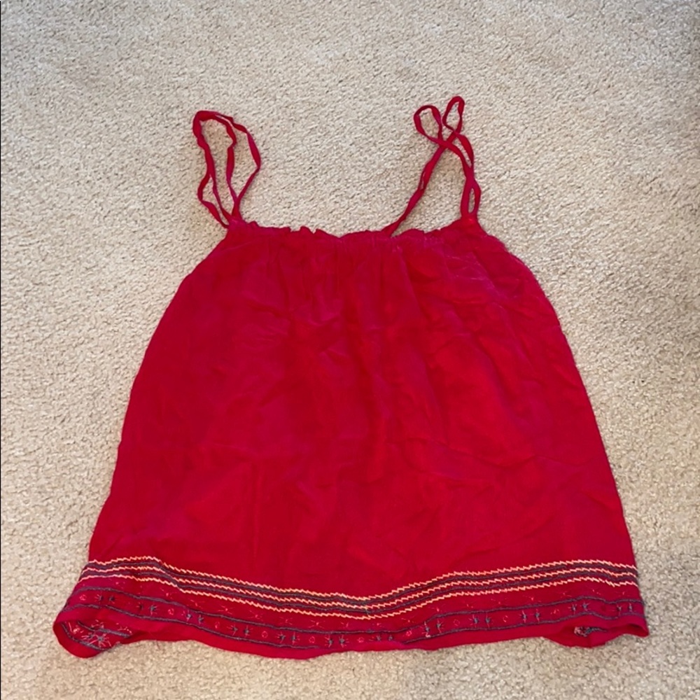Passport Fuschia Blouse with Double Straps Size L